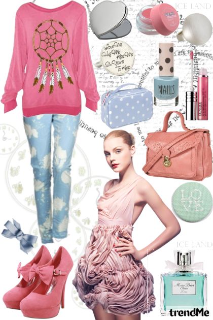 Pink 4- combinação de moda