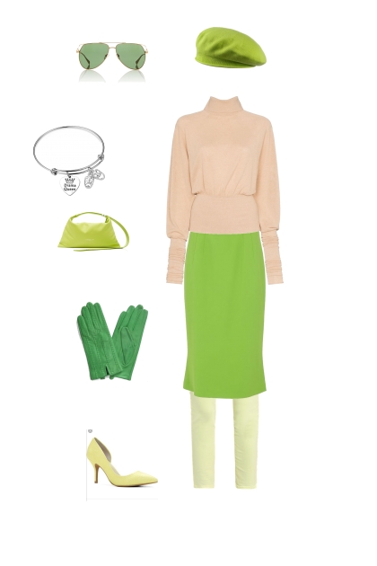 The Green wawe- combinação de moda