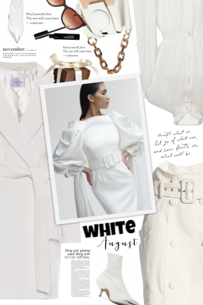 #1 ▲ White on white- combinação de moda