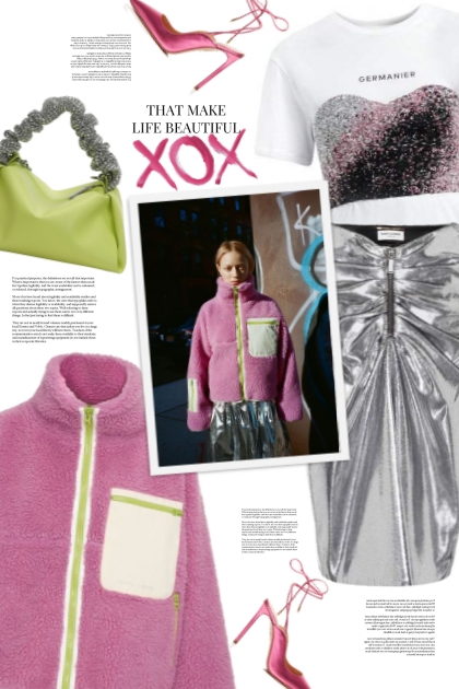  #74 ▲ Hot pink x9- Модное сочетание