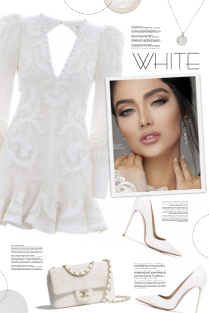  #82 ▲ LITTLE WHITE DRESS x2- Fashion set