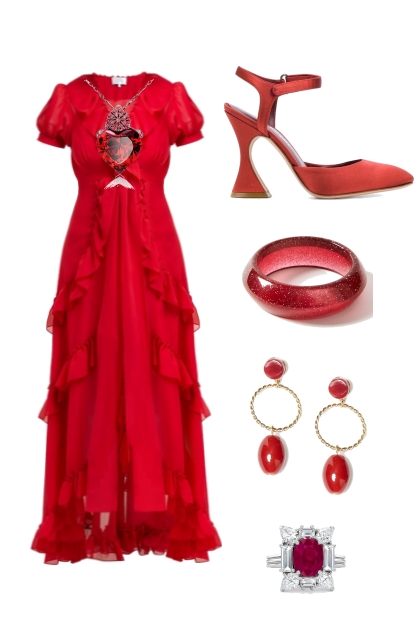 Modern Red Riding Hood- Modna kombinacija