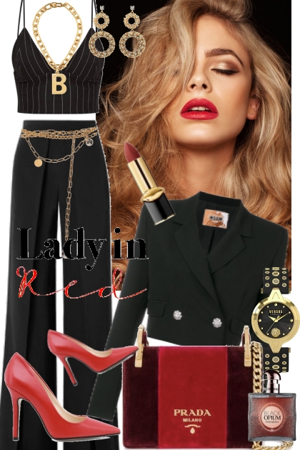 black  red- Combinazione di moda