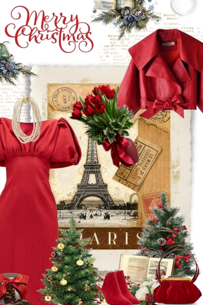 Merry Christmas Red- Модное сочетание