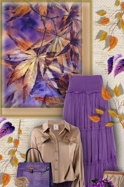 purple brown- Fashion set
