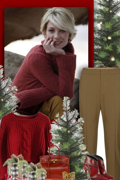 Christmas sweater- Модное сочетание