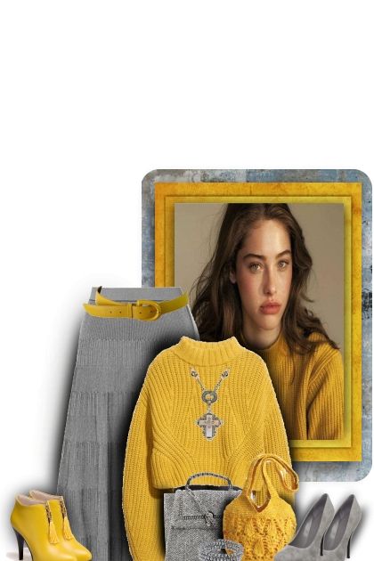Grey & yellow 2021- Fashion set