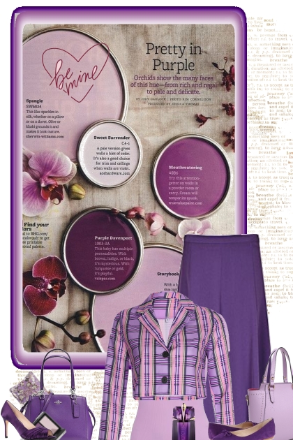 Purple spring- Combinazione di moda