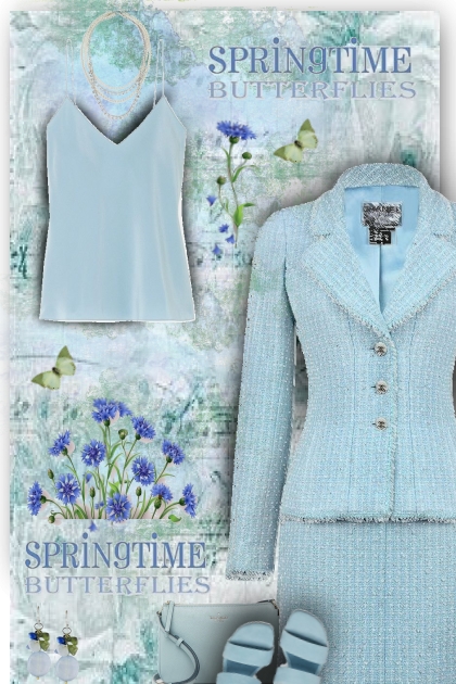 spring butterflies- combinação de moda