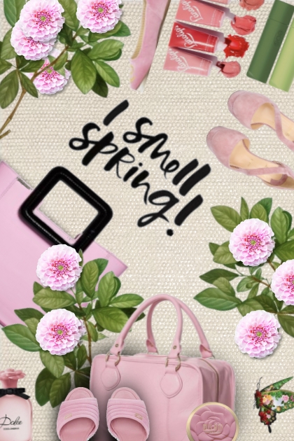 spring pink bag set- Combinaciónde moda