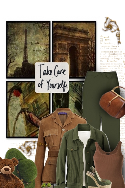 Brown and olive B4- Fashion set