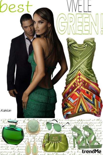 Vivele Green- Combinazione di moda