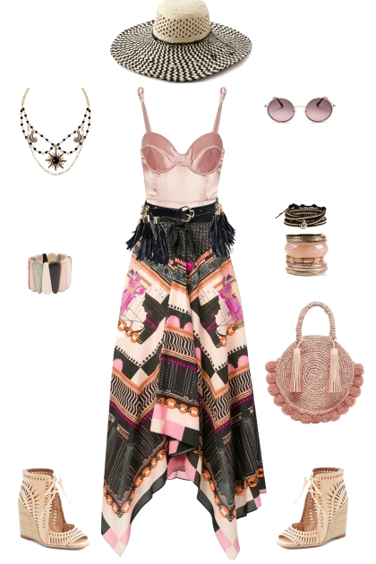 Bohemian Pink Picnic- Modekombination