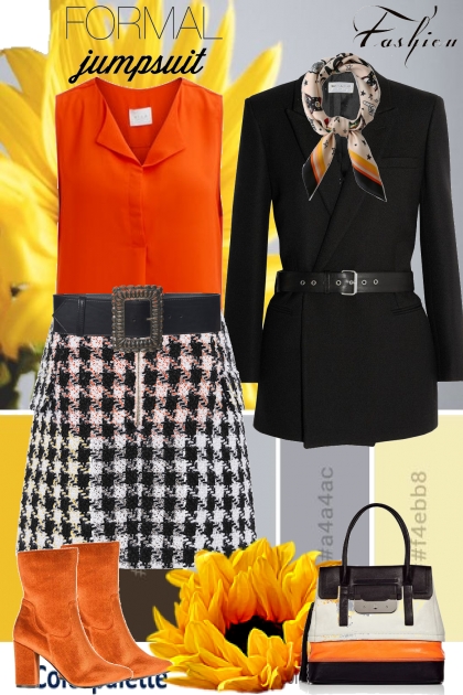 Orange Love- combinação de moda