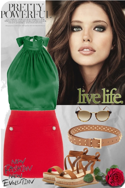 Red and Green - Fashion set