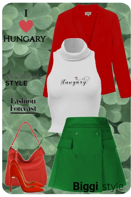 Hungary Flag - Modna kombinacija