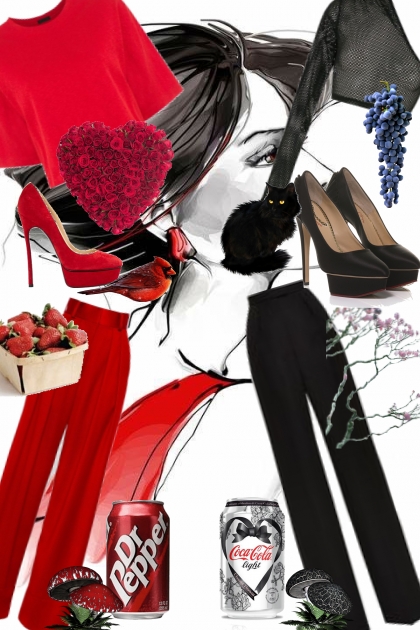 Red Vs. Black- Fashion set