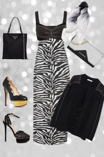 Zebra Style- Combinazione di moda