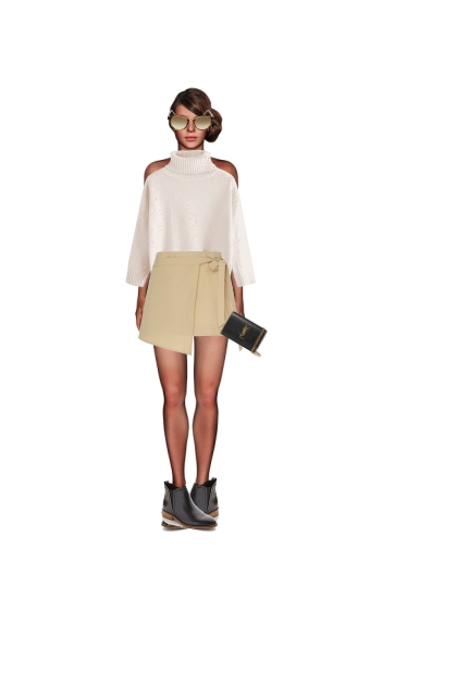 accented neutral outfit - Fashion set