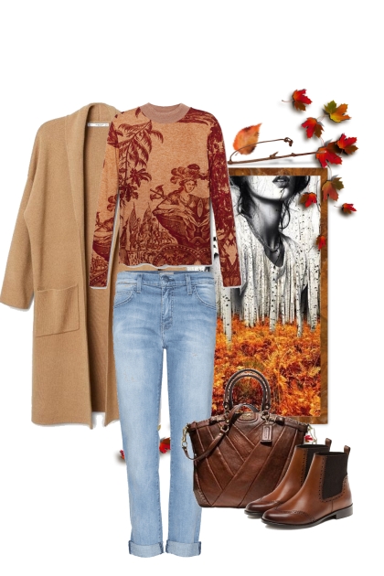 Hojas de otoño- combinação de moda