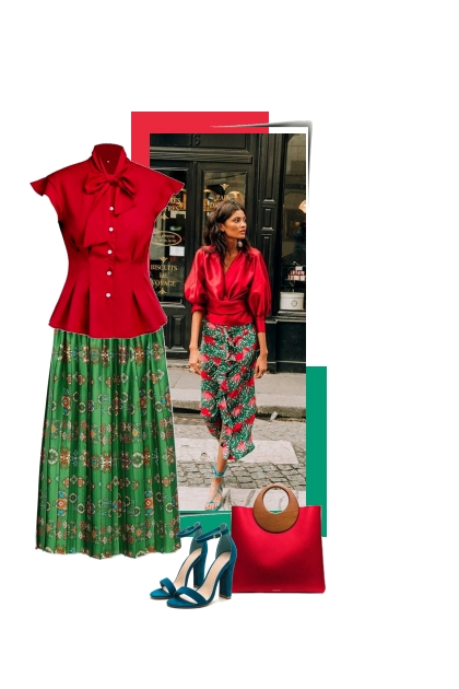 Verde y rojo- Fashion set