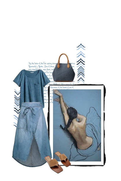 Blue- Combinazione di moda