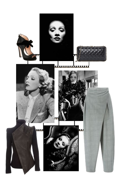 Marlene Dietrich- Combinaciónde moda