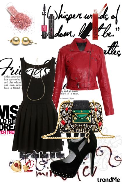 Red Black- Combinaciónde moda