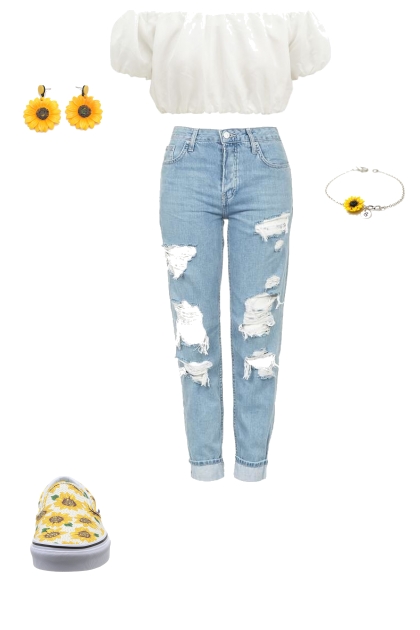 sunflower set - Combinazione di moda