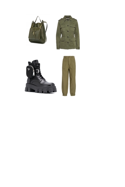 #military - combinação de moda