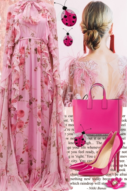 Lady Bug Pink- Modna kombinacija
