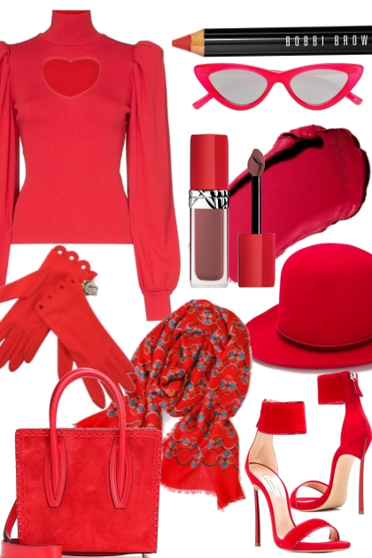 It's All About the Red- Combinazione di moda