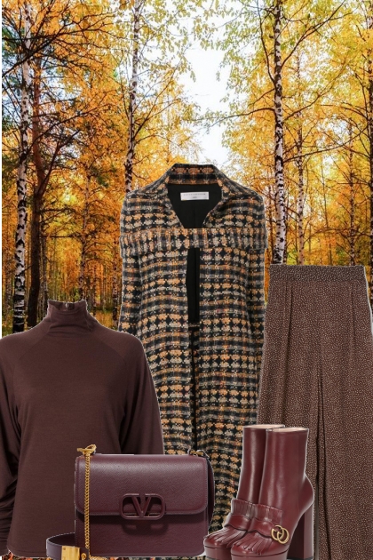 Walking the Woods in Fall- Fashion set