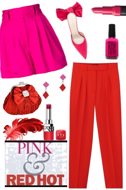 Pink & Red- Combinaciónde moda