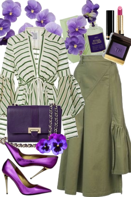 Pansy Purple- Fashion set