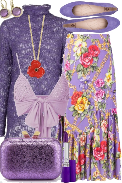 I Dream in Purple- combinação de moda