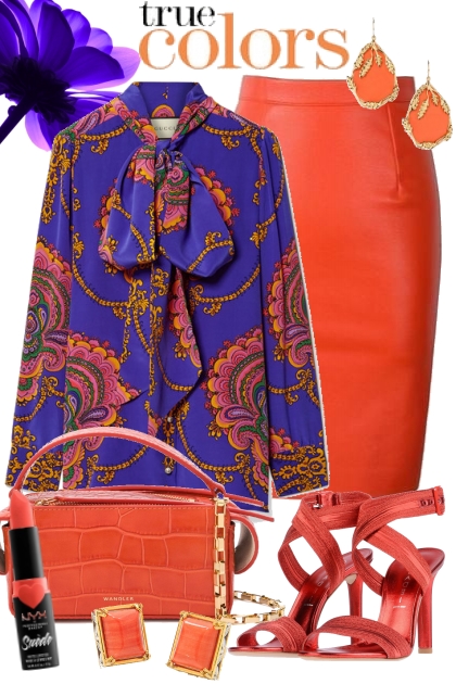 Plums and Oranges- Fashion set