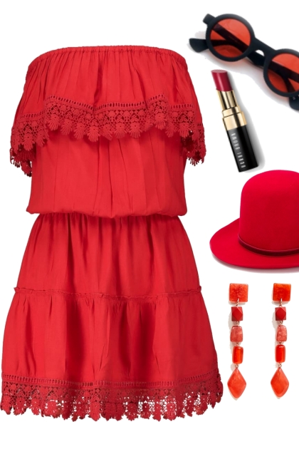 Red Things- combinação de moda