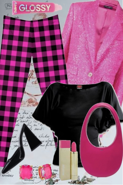 Pink Checks- Fashion set