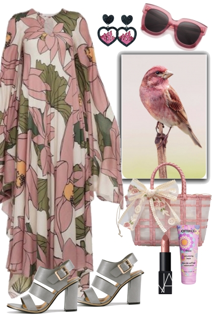 Rose Colored Glasses and Birds- Fashion set