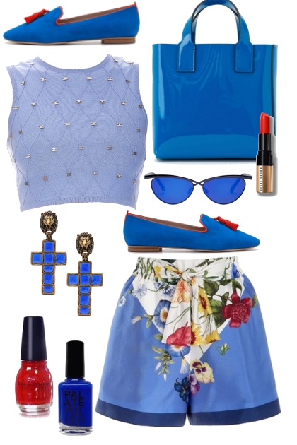 Blue Colored Glasses- combinação de moda
