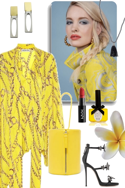 Yellow Burst- Combinazione di moda