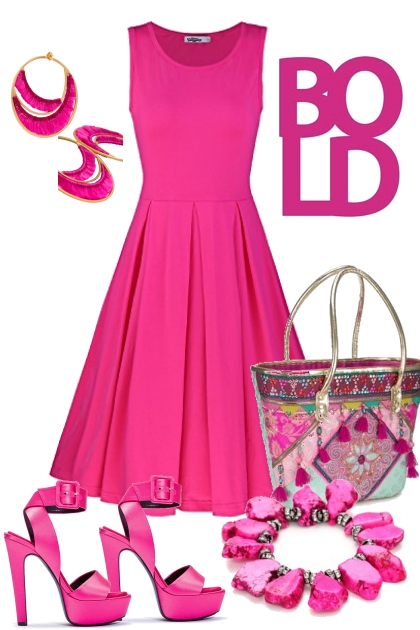 Bold Pink- Combinaciónde moda
