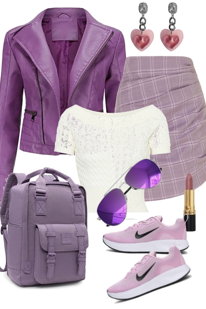 Back to School Purple- Модное сочетание