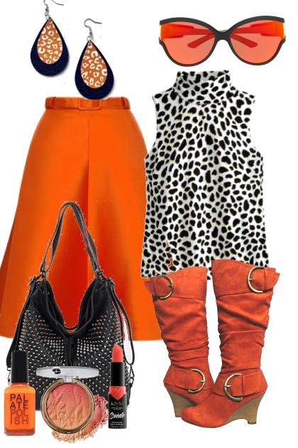 Orange Silk- Fashion set