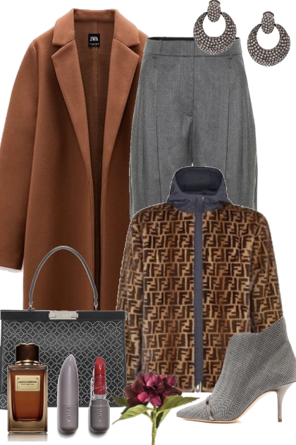 Brown and Gray- Fashion set