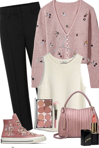 Little Pink Cardigan- Combinaciónde moda