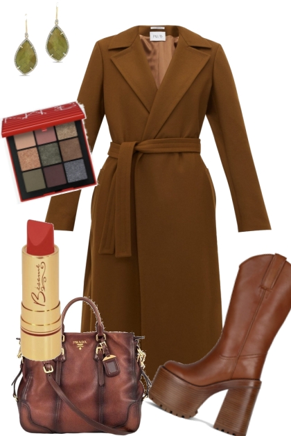 Brown Coat- Modna kombinacija