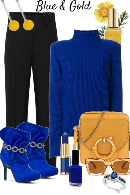 Blue & Gold- Fashion set