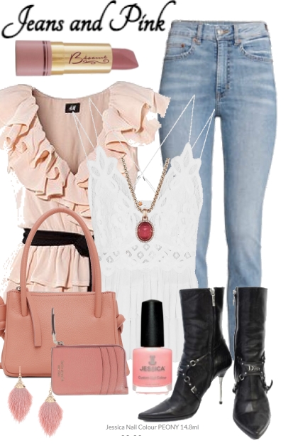Jeans and Pink- Modna kombinacija